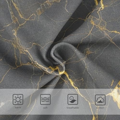 Gray Marble Gold Yellow Underwear for Girls, Toddler Panties, Cotton Underwear Girls, 2–8 Years3