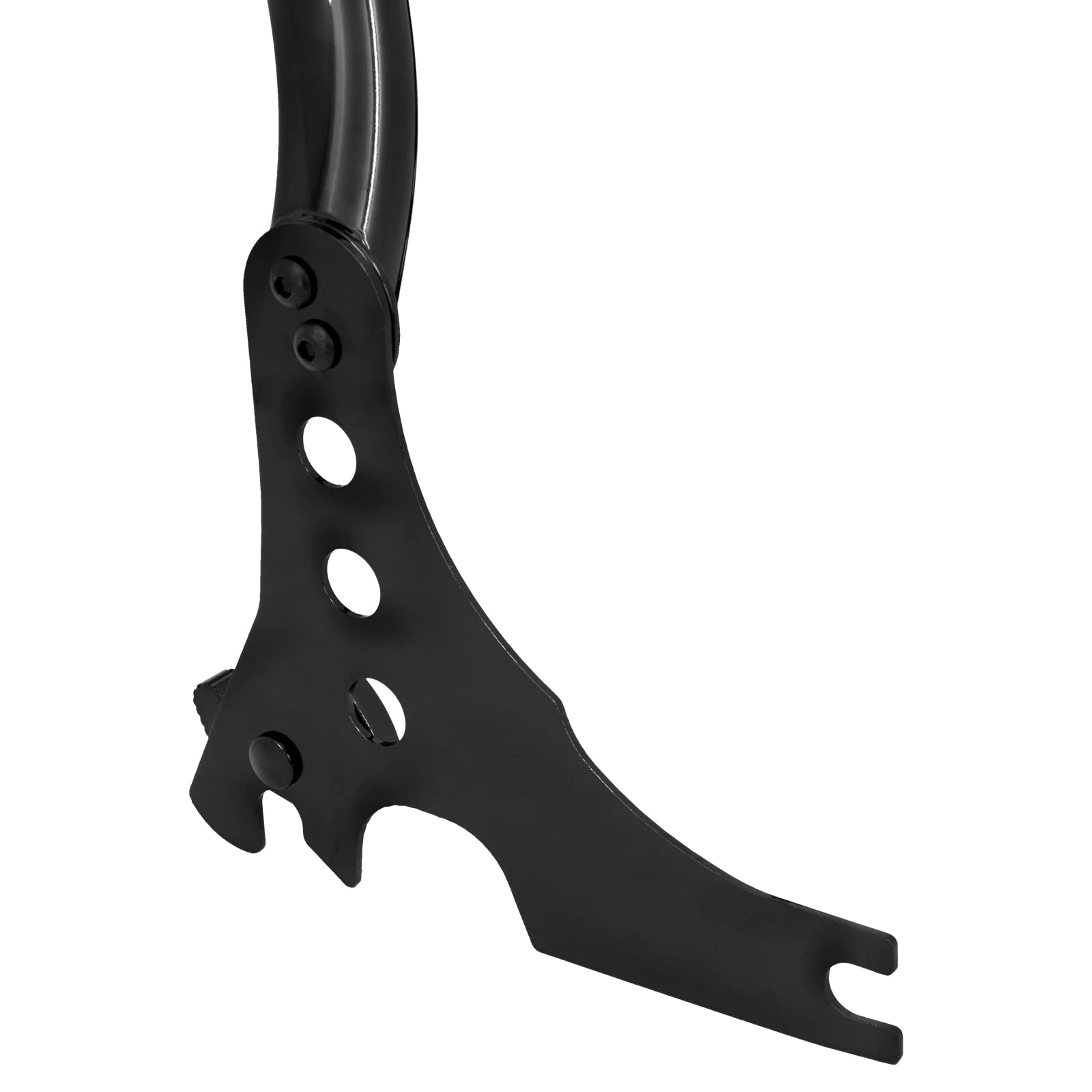 Dossier passager amovible pour moto Sissy Bar avec coussin - Pour Harley Sportster XL 883 1200 2004-2023 - Noir - 33 cm