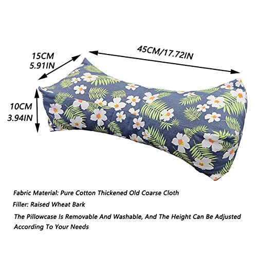 Almohada de trigo sarraceno algodón cilíndrica ajustable miniatura 2