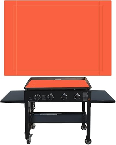 Edola TOOL - Alfombrilla de silicona para parrilla de 36 pulgadas, accesorios para parrilla Blackstone, recortable y reutilizable, se corta a