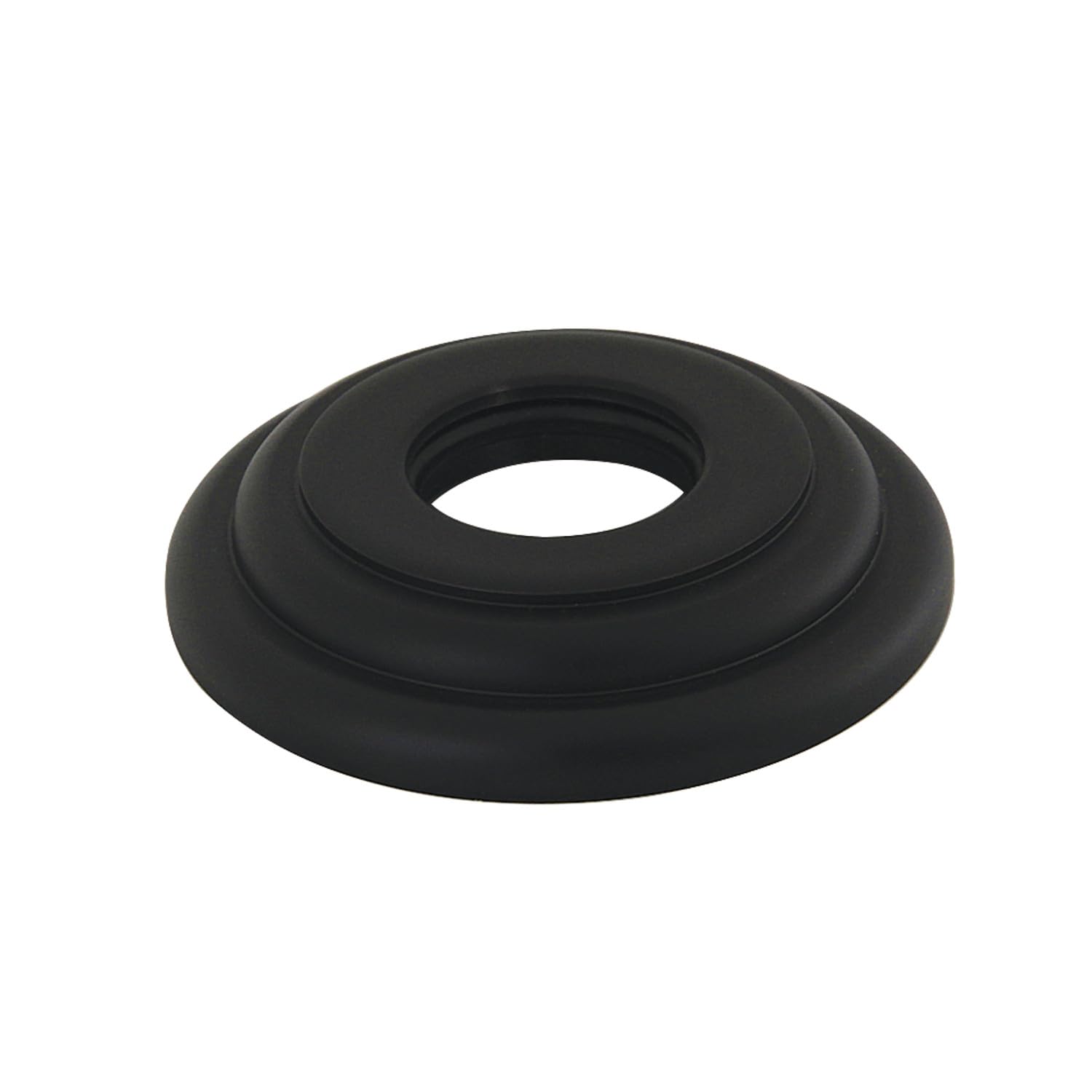 Brida de brazo de ducha negra mate K157F0 accesorio embellecedor cuadrado