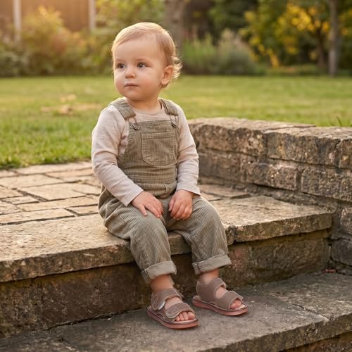 Image of Baby Boys Girls Squeaky Sandals Summer Closed-Toe Anti-Slip Premium Rubber Sole Toddler First Walkers Shoes