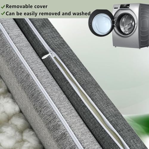 ELYSYSRL Schaumstoffstreifen Schutzhülle Matratzenverlängerungsbezug, Hülle für Bett Lückenfüller Leinenstoff für Matratzenfüller mit Reißverschluss, Waschbar(Light Brown,90x15x20cm)