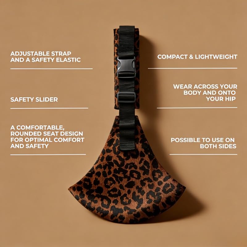 Wildride Carrier Kleinkind Toddler Carrier Leopard Print Brown