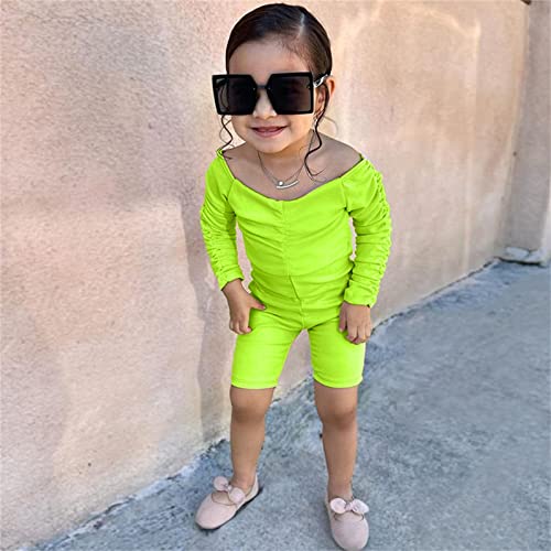 Kids Toddler Baby Children Girls Solid Summer Cotton Sleeveless Jumpsuit Playsuit Baby Girl (Mint Green, 2-3 Years) #TOP1