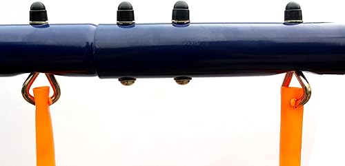 Miniatura 5 de KL KLB Sport Juego de columpios para patio trasero al aire libre, resistente marco en A, juego de metal para niños pequeños