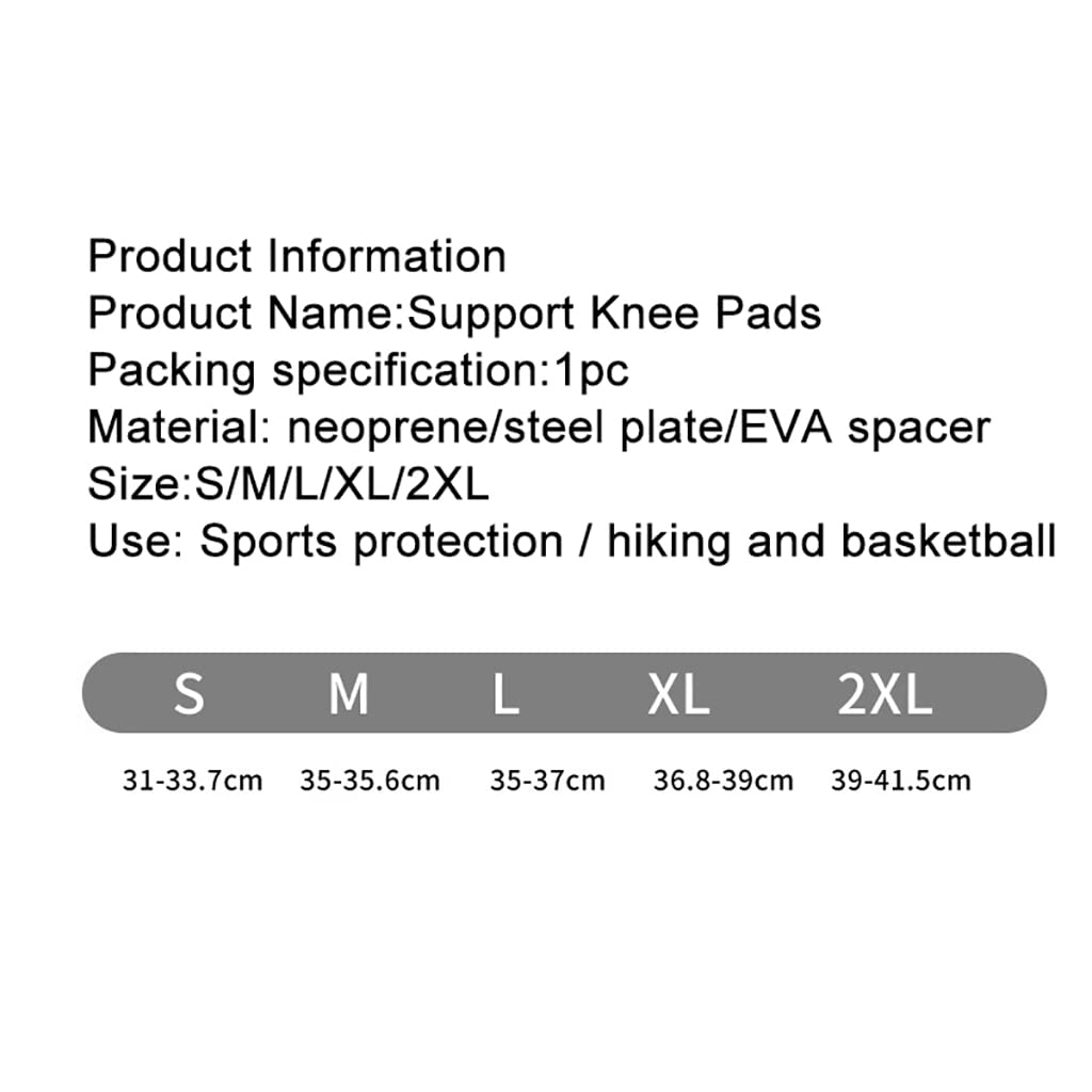 Rodillera presurizada Ajustable con bisagras, con estabilizadores Laterales y Almohadillas de Gel para la rótula, Ayuda a la recuperación, Artritis, Baloncesto, Correr, Senderismo.