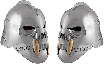 Amazon Co Jp 中世の鎧 スケルトン ヘルメット ローマギリシャの騎士 スパルタン 十字軍 スカル ヘルメット シルバー ホビー