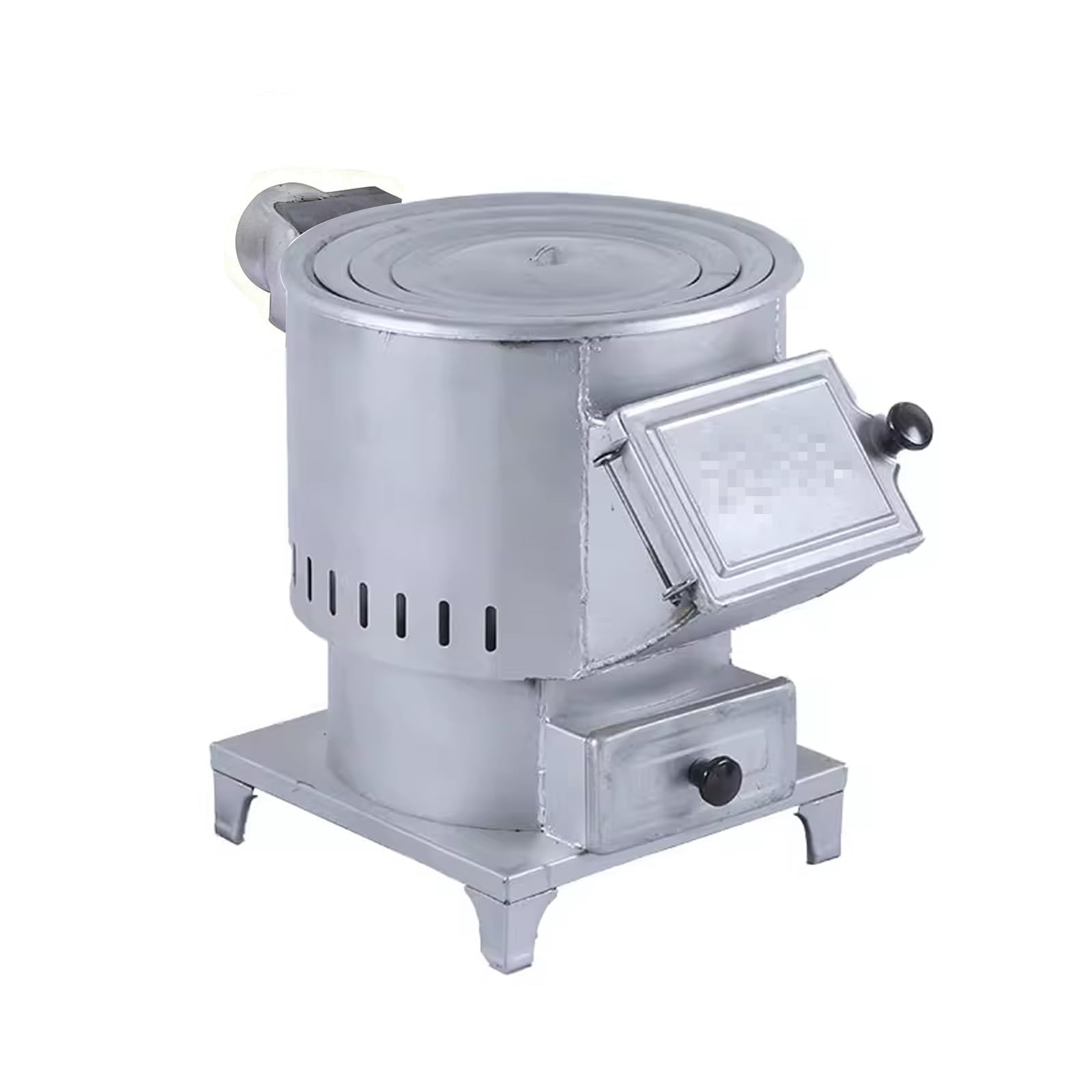 Braciere da Esterno Piccolo Stufa a Gassificazione Senza Fumo Lamiera in Acciaio Cucina a Legna da Interno Cassetto di Raccolta Cenere Adatto per Terrazze e Uso Esterno(B)