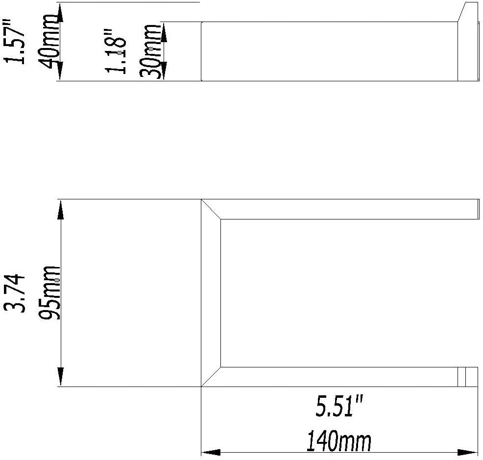 Toilet Paper Holder, Modern Square Toilet Tissue Holder for Bathroom, Tissue Roll Holders Wall Mount,Matte Black,073030-MB Ler Series