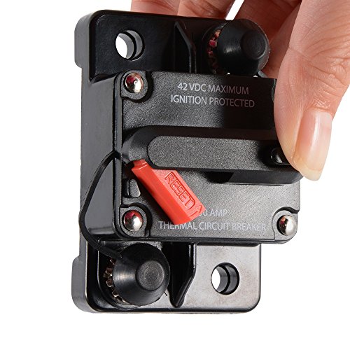 ANJOSHI 300A Circuit Breaker 50-300 Amp with Manual Reset Inline Stereo Audio Panel Mounting Replacement Fuse for Overload Protection, Waterproof - Thumbnail 4
