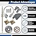 Go Kart 44 Rear Live Axle Assembly Kit Rear Axle Pillow blocks Sprocket Brake Disc Wheel Hubs Chain Brake Master Cylinder Caliper Replacement for Go Kart ATV Quad and Drift Trikes