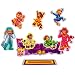 Little Folk Visuals Five Monkeys Jumping on the Bed Precut Flannel/Felt Board Figures, 9 Pieces Set
