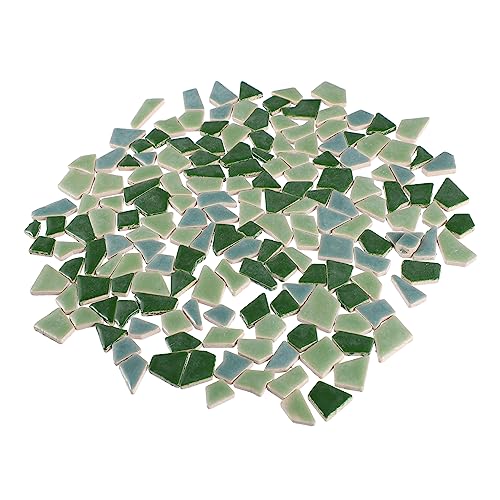 STOBOK Mosaic Tiles 7Oz Ceramic Craft Pieces Irregular Shape for DIY Art Projects Home Garden Decoration Bathroom Mosaic Tiles Arts and Crafts