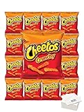 Cheetos Crunchy, 1 Oz Bags, 10 count (Crunchy Original) with Bay Area Marketplace Napkins