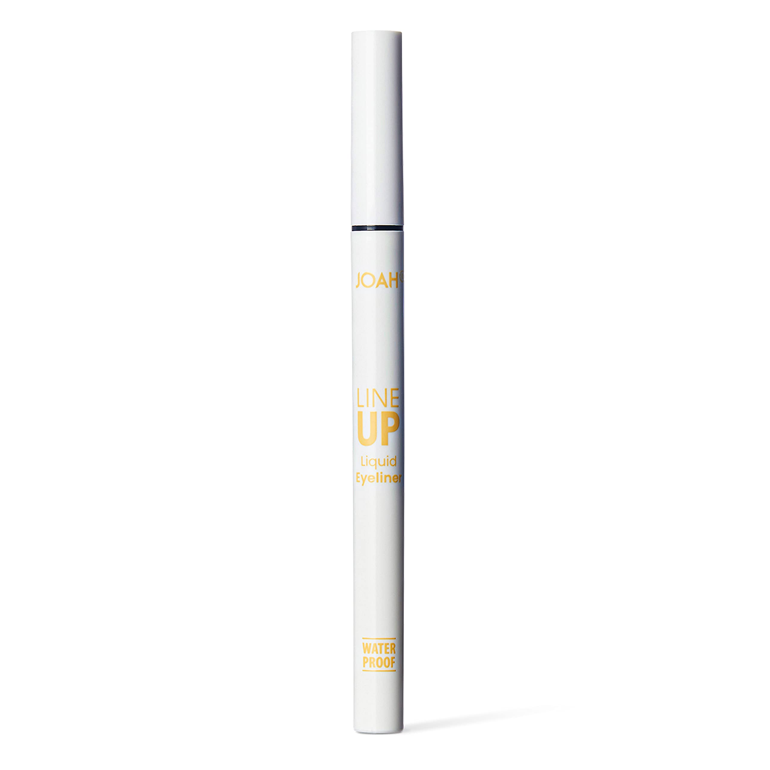 JOAH Line Up Liquid Eyeliner, Waterproof Liner Pen with Precision Felt Tip, Korean Makeup, Smudge Proof, Long Lasting All Day Wear, Strengthens Lash, Cruelty Free Formula, Lemon
