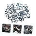 PRETYZOOM 50pcs Double Ear Hose Clamps Galvanized Pipe Fasteners for Automotive Industrial Applications Strong Grip Various Vibration Resistant