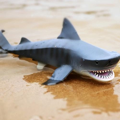 Miniatura 28 de EOIVSH Mosasaurus - Juguete grande de Mosasaurio gigante de pretector oceánico, mordiendo un pterosaurio, monstruo marino prehistórico, figura