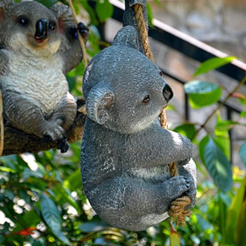 Statue de jardin en résine koala déco extérieure résistant - 7