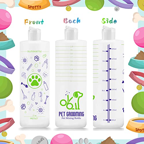 2 Pack Pet Shampoo Dilution Bottles, Specialties Mixing Bottle For Concentrated Dog Shampoo, Mixing Bottle For Dog Grooming Shampoo And Conditioner Grooms (2) #TOP1