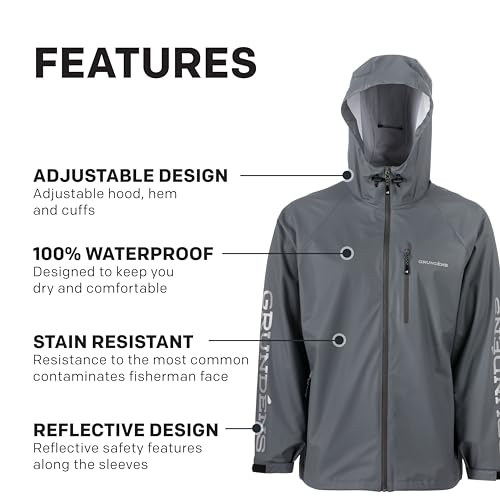 Image of Grundens Tourney Jacket, Iron Grey, X-Large