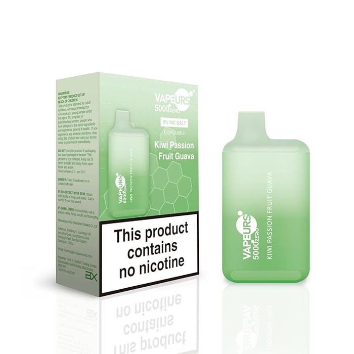 Buy Vapeurs Zero Disposable Vape No Nicotine,5000 Puff Bar, Fruits