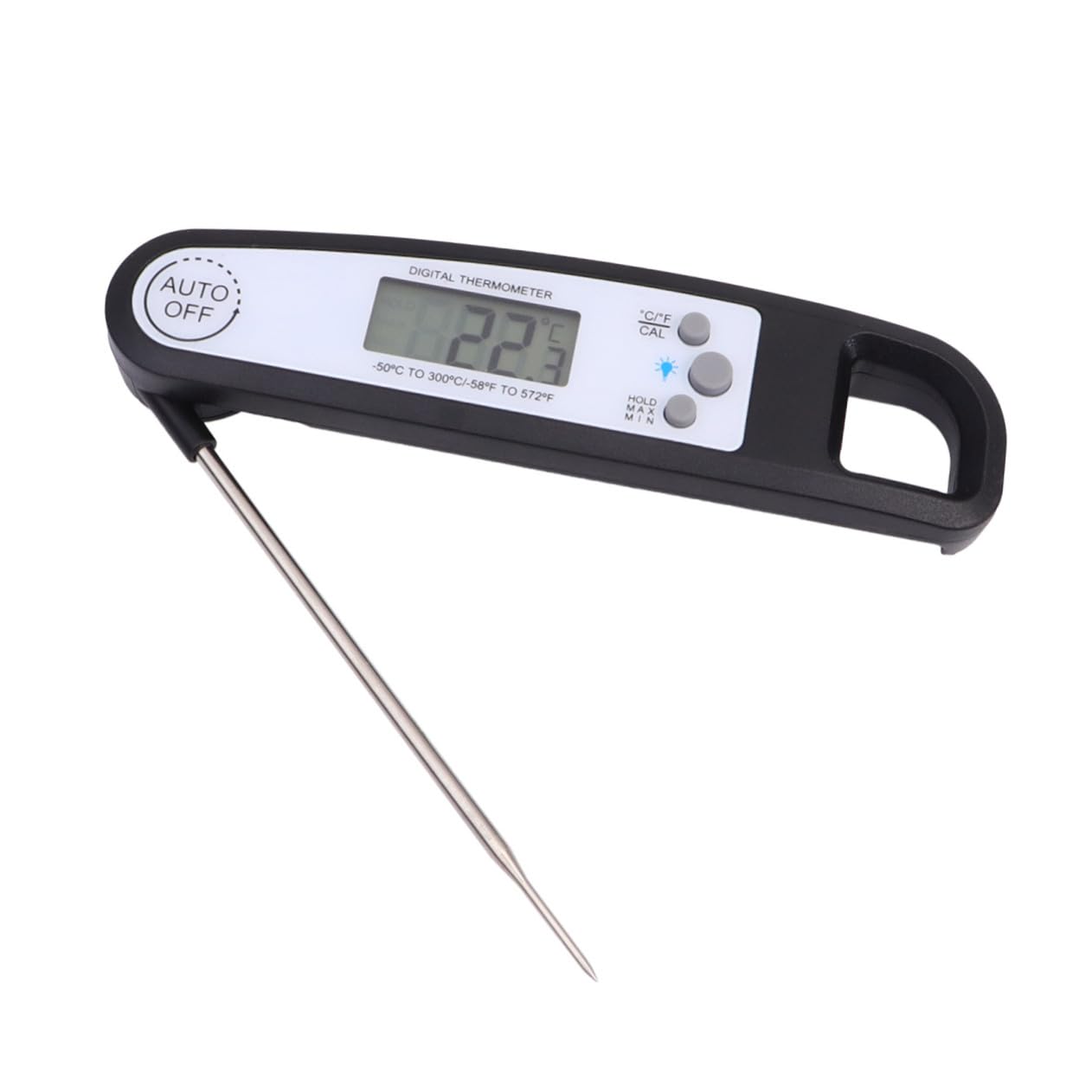 Termómetro Digital Plegable con Precisa para Cocina y Barbacoa Lectura Rápida y Fácil Uso para Carne y Alimentos