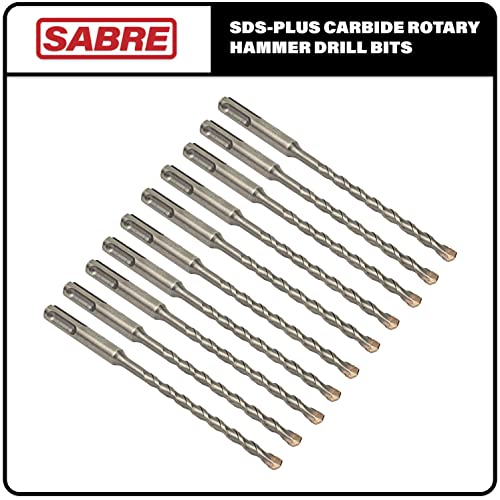 Sabre Tools 10-Pack 1/4 Inch X 6 Inch Sds Plus Rotary Hammer Drill Bits thumb #3