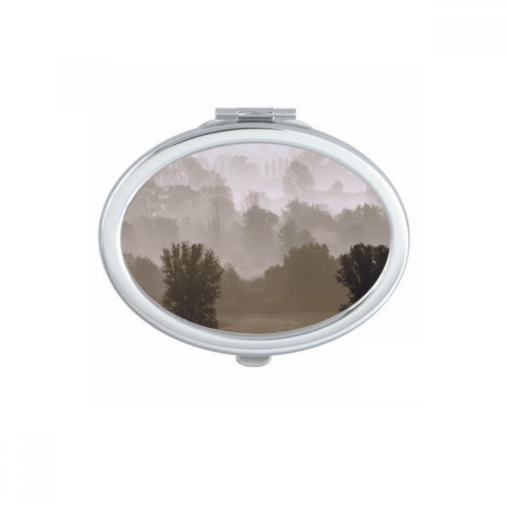 Miroir de poche portable pour retouches maquillage au bureau