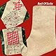 JINGTOPS Sackleinen Weihnachtsstrümpfe, Nikolausstiefel Zum Befüllen, Hängende Weihnachtsstrümpfe, Hängende Taschen Weihnachtssocken Nikolausstiefel Jute,14.5 cm x 10 cm (6er Pack)