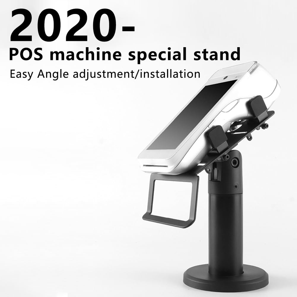 Uposao Support de Terminal de Point de Vente Polyvalent, Support d'affichage Rotatif et réglable pour Scanner, Support de Lecteur de Carte bancaire Support de Rotation de 360 degrés