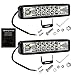 6 Inch Led Pods Light Bar - nicerpro Slim 60W 10000Lm 12V/24V Driving Fog Light Waterproof Combo Flood Spot Lights for Trucks Off Road ATV UTV Golf Cart Trailer 2 Pack