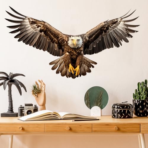 Vinilo Decorativo Águila Calva Marrón 90x30 cm RoyoLam miniatura 1