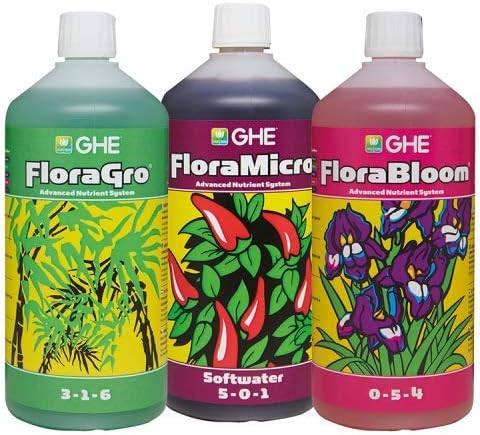 GHE SW Flora GRO, Bloom & Micro 1L