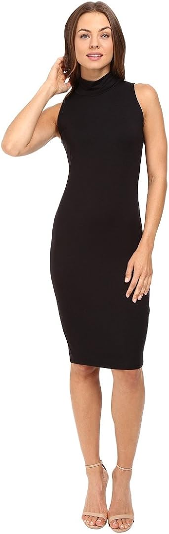 Sleeveless Mock Neck Midi Dress ...