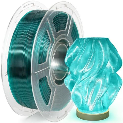 IEMAI PETG Filament 1.75mm 1Kg, Transparent Ocean Blue PETG 3D Printer Filament, Ideal for Lampshade Printing, High Speed Printing, Dimensional Accuracy +/- 0.02mm