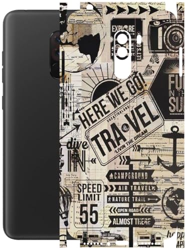 Image of AtOdds - Full Body Back Screen Guard Protector Film - Lamination Wrap Skin Sticker Compatible with Poco F1 | Scratchproof Matte Finish (Explore)