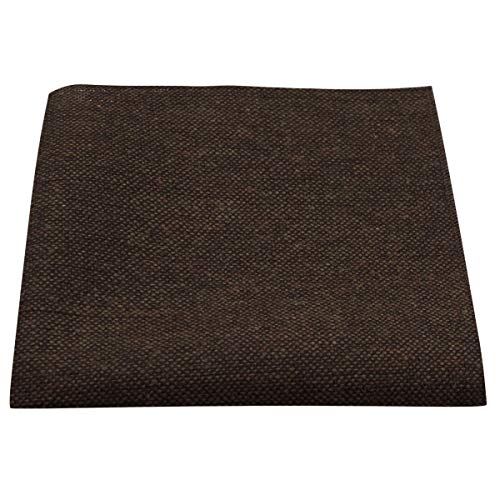 Highland Weave Cocoa Brown Pocket Square, Handkerchief