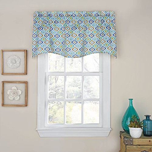 Waverly Lunar Lattice Window Valance, 18X52, Celestial #TOP25