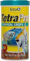 TetraPro Tropical Crisps 6.7oz Fish Food - Advanced Clear Water Formula, Color Enhancing Crisps for Vibrant Tropical Fish