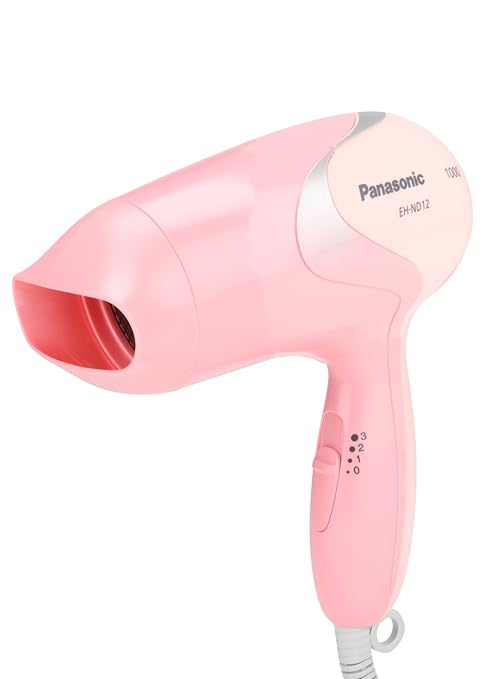 Panasonic EH-ND12-P62B 1000W Hair Dryer with Cool Air and Turbo Dry Mode(Pink)