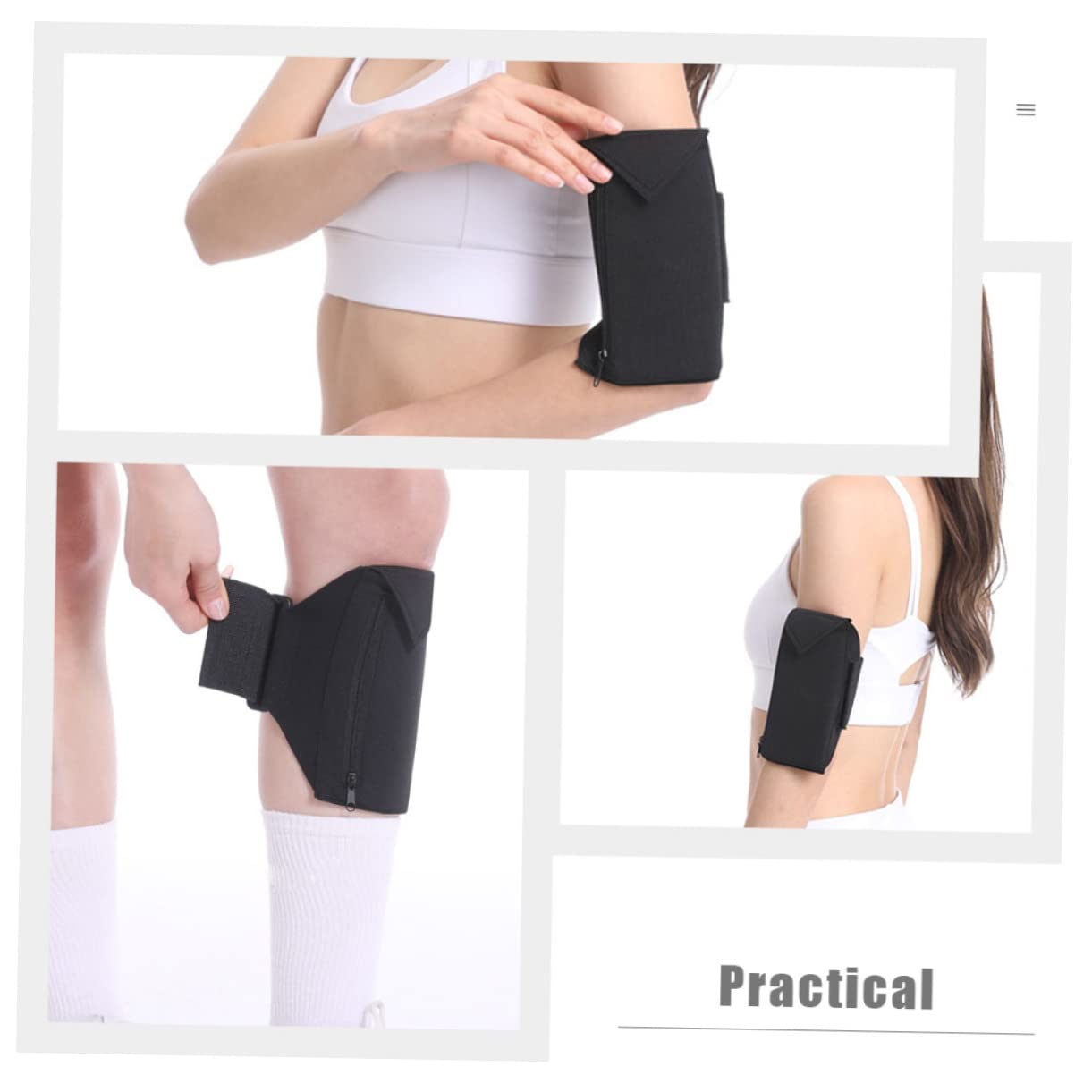 Uonlytech 4pezzi Da Braccio Multifunzione Per Smartphone e Leggero Per Sport e Attività Outdoor Corsa Jogging e Fitness