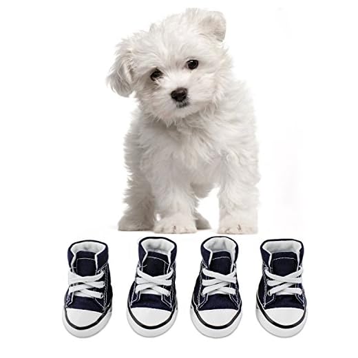 KEESIN Zapatillas para Cachorro Mascota Antideslizantes de Suela de Goma de Lienzo Zapatillas de deporte al aire Libre Zapatillas Botas Zapatos Causales con Tejido Interior de Algodón Suave
