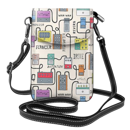 Pochette téléphone femme en cuir PU avec porte-cartes intégré