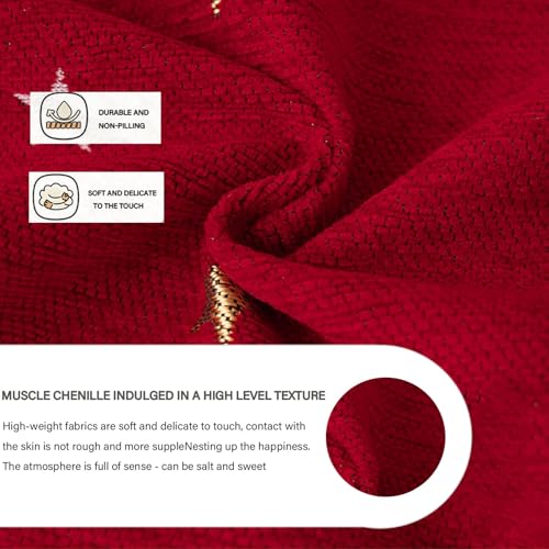 Housse de canapé de Noël en chenille pour protéger vos canapés gris - 5