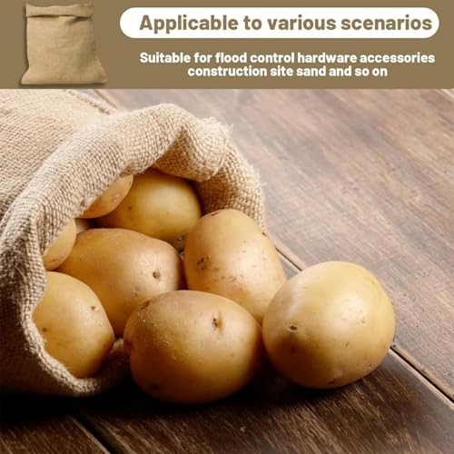 Saco de arpillera 40x60 cm transpirable para almacenar patatas 7