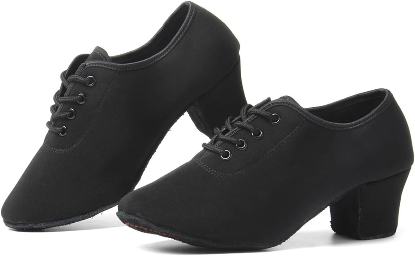 Men's Dance Shoes Boy Men Ballroom Latin Dancing Shoes for Boy Modern Tango Jazz Black Salsa Teacher Practice Shoes Low Heels