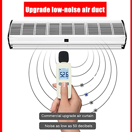 Over Deur Wandgemonteerd Luchtgordijn Voor Binnen 2 Snelheden Met Afstandsbediening Voor Winkel Natuurlijke Wind Deuren… - Image 5