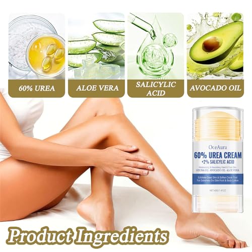 Fußcreme Trockene Füße Fusscreme Sehr Trockene Füsse Hydrating and Anti-Cracking Foot Cream Aktualisierung Feuchtigkeitsspendende und Anti-Riss-Fußcreme Fußpflegecreme Lindert Trockenheit. – Bild 3