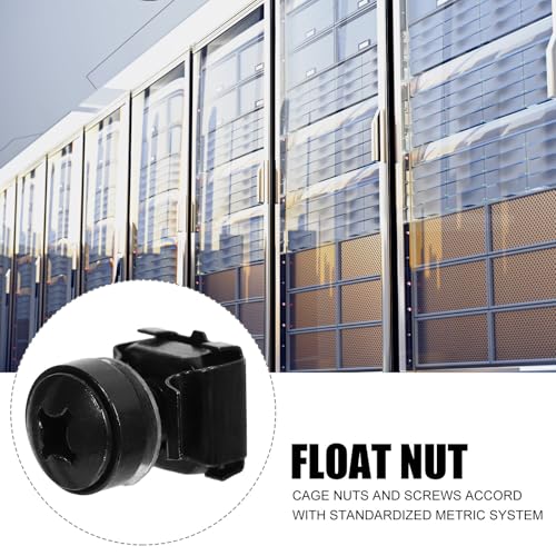 Écrous à Insert M6 Anti-rayures en Acier Carbone Noir pour Installation Fixe de Rack - 3